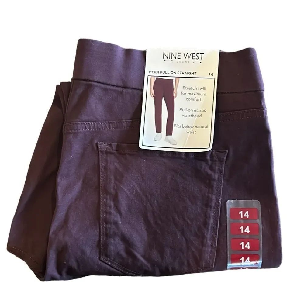 NEW Nine West Heidi Pull On Straight Pants